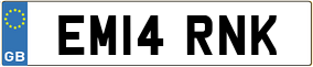 Trailer License Plate